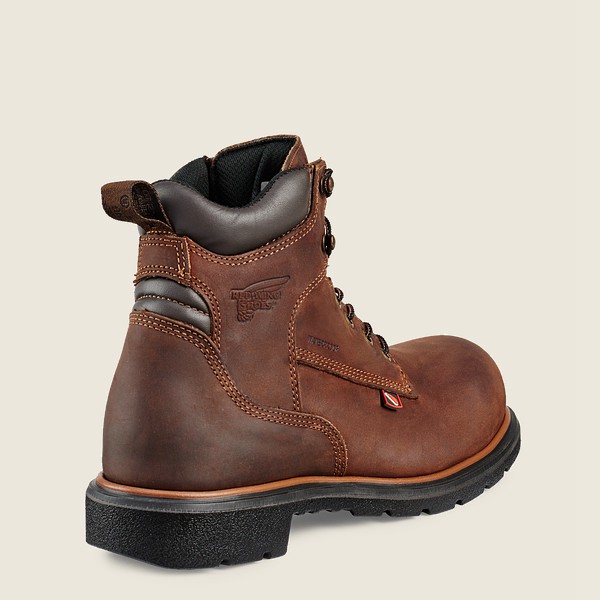 Safety Støvler Herre - Red Wing Dynaforce® - 6-Inch Waterproof Toe - Brune - WLUFDJ-684